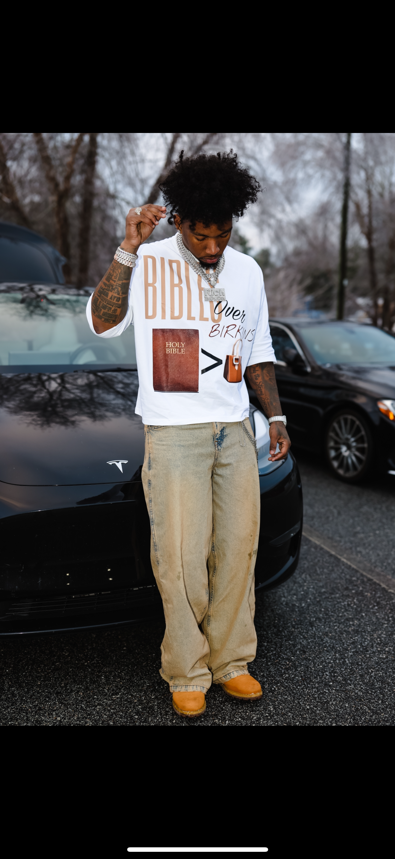 Bibles over Birkins tee
